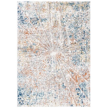 Safavieh 8 x 10 ft. Aston 700 Power Loomed Rectangle Area Rug Ivory & Navy ASN728N-8